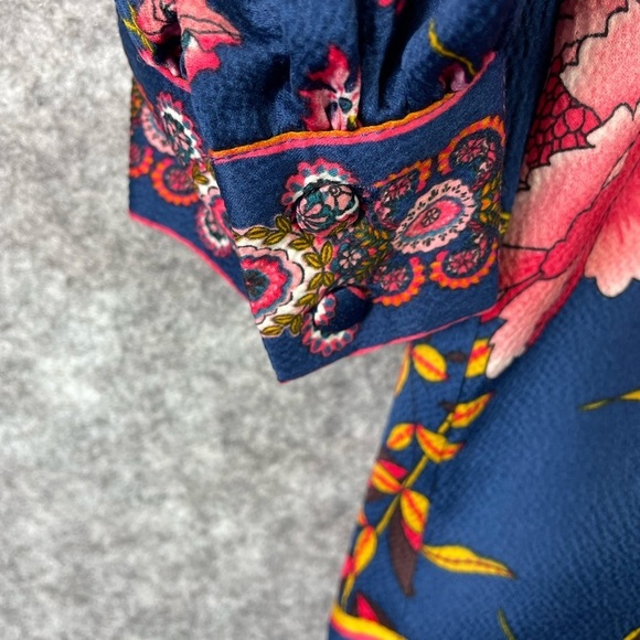 Ann Taylor LOFT Women’s Dress Size Small Wildflower Satin Shift Dress Colorful - Picture 3 of 12